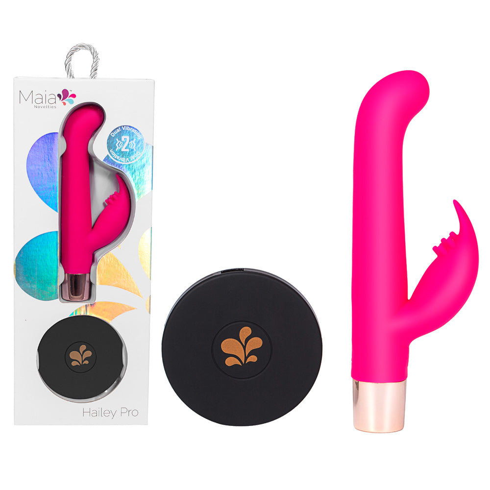Maia HAILEY PRO QI Wireless Rechargeable Rabbit Vibrator 15.2cm Maia Toys Main image