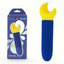 Maia Saylor USB Rechargeable Bullet Vibrator 11.1cm Blue / Yellow Maia Toys