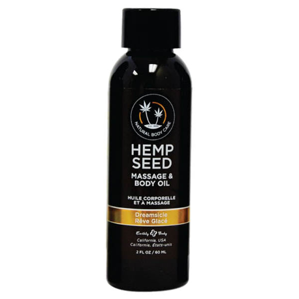 Earthly Body Hemp Seed Scented Massage & Body Oil 59ml Bottle Earthly Body