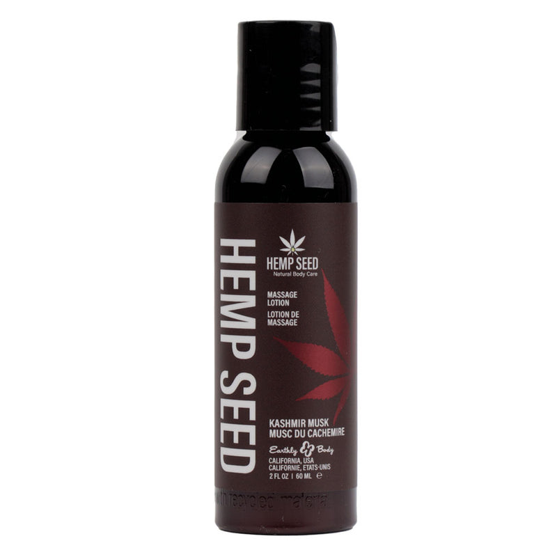 Earthly Body Hemp Seed Massage Scented Lotion 59ml Bottle