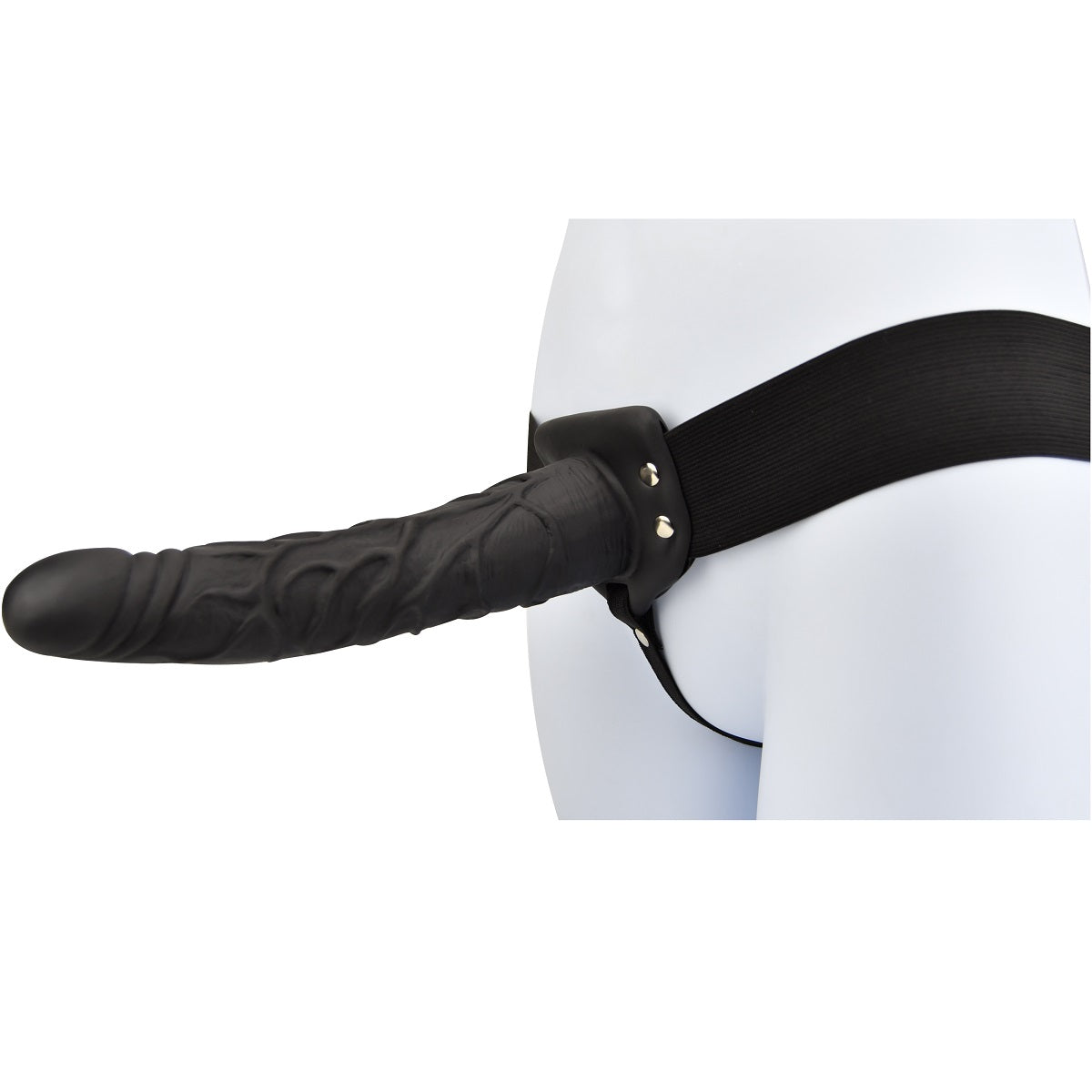 Loving Joy 9 Inch Hollow Strap On Black Loving Joy