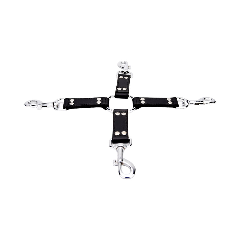 Bound Leather 4 Way Hog Tie Restraint Bound
