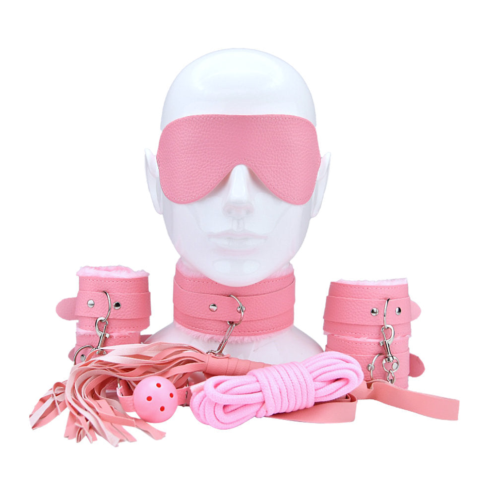 Bound to Play  Beginner's Bondage Kit Pink 8 Piece Bound to Play