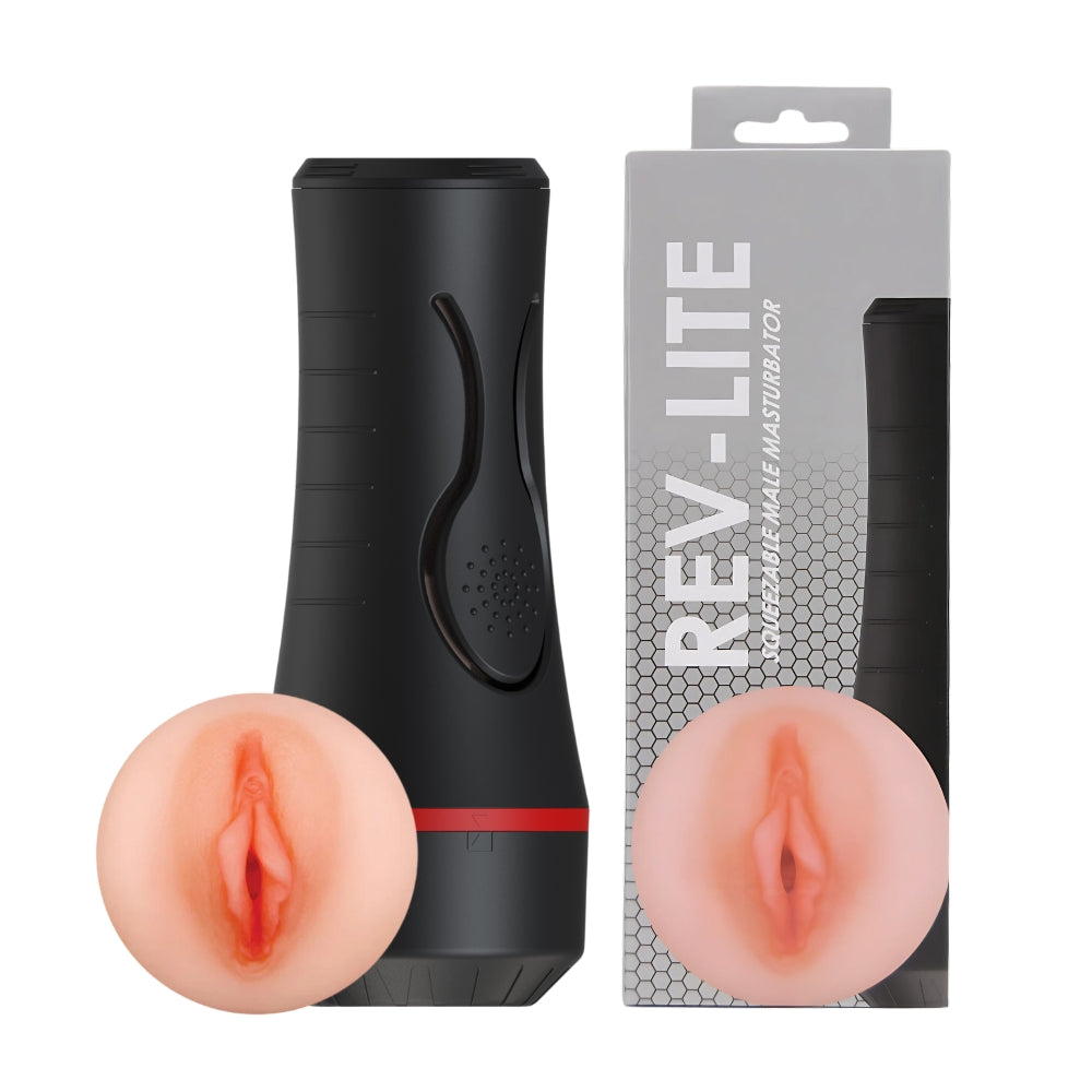 Rev Lite Squeezable Male Masturbator REV