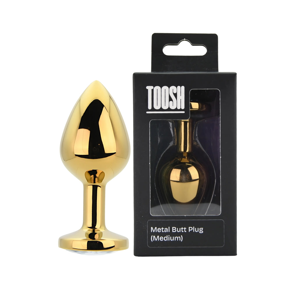 Toosh Gold Metal Butt Plug Medium Toosh
