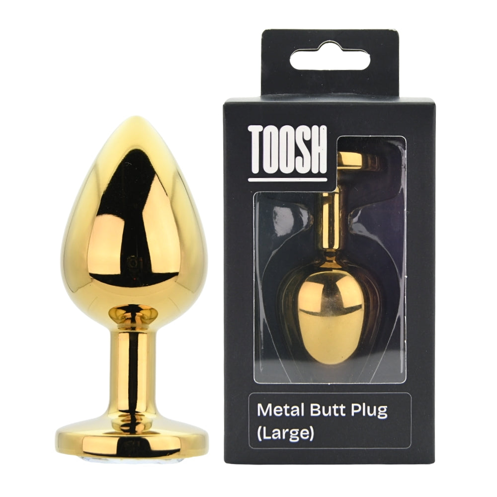 Toosh Gold Metal Butt Plug Large Toosh