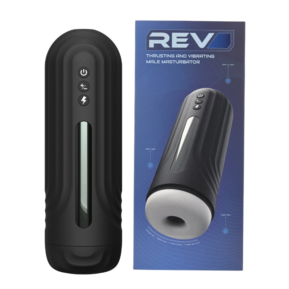 Rev Thrusting and Vibrating Male Masturbator REV