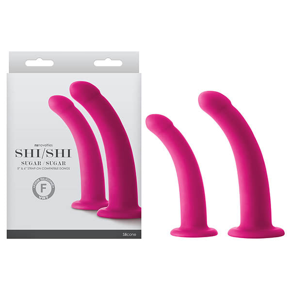 NS Novelties Shi / Shi Sugar / Sugar Strap On Probes Set Of 2 Sizes Pink NS Novelties Main image