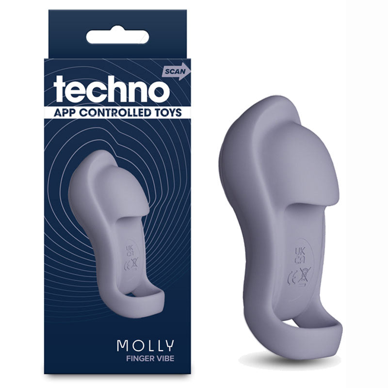 NS Novelties Techno Molly USB Rechargeable Finger Stimulator With App Control NS Novelties