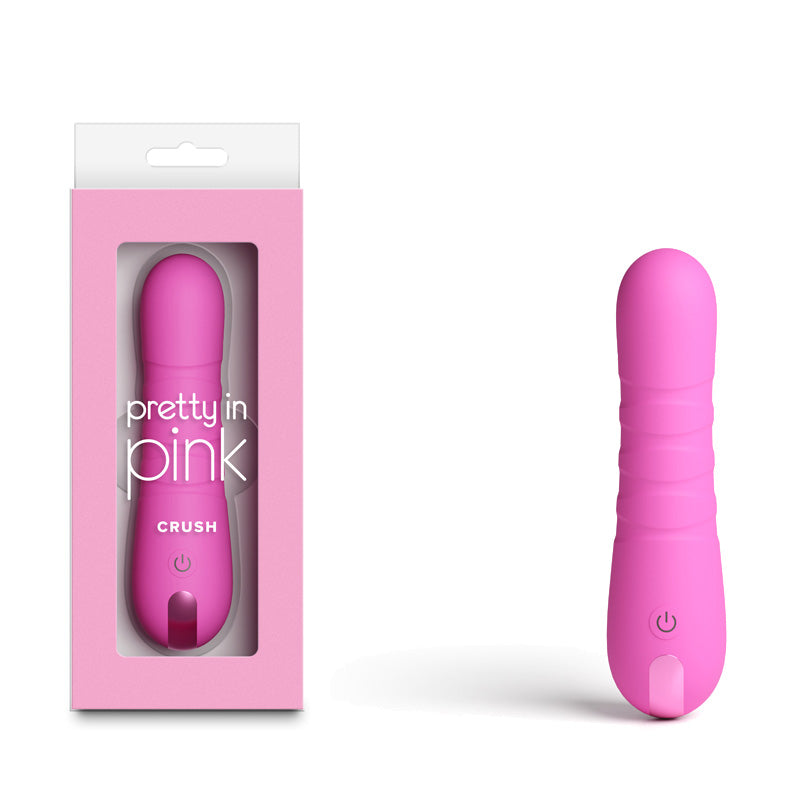NS Novelties Pretty in Pink Crush USB Rechargeable Vibrator 14.3cm Pink NS Novelties