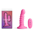 NS Novelties Colours Ribbed USB Rechargeable Vibrating Dildo With Wireless Remote 14.5 cm NS Novelties