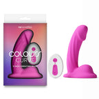 NS Novelties Colours Curve USB Rechargeable Vibrating Dildo With Wireless Remote 5 Inch NS Novelties
