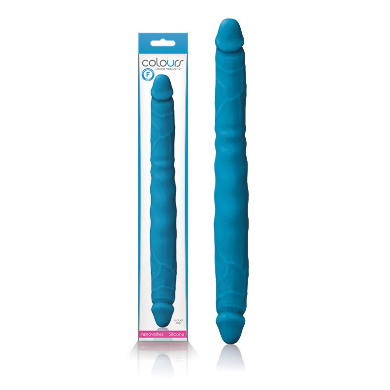 NS Novelties Colours Double Pleasures Double Dong 30.5cm Blue NS Novelties