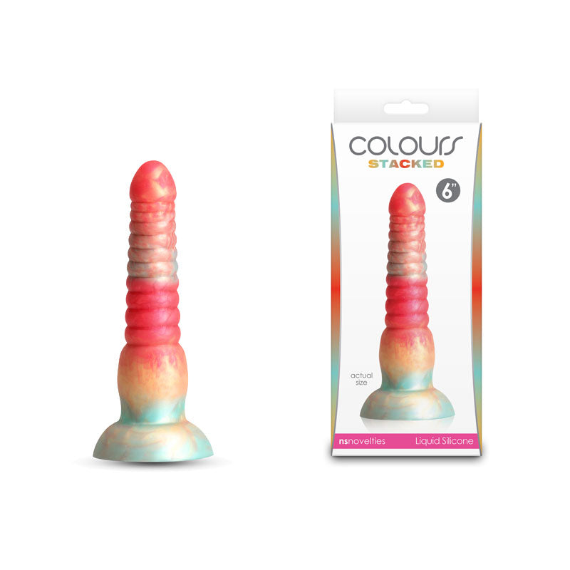 NS Novelties Colours Stacked Fantasy Dildo 6 Inch NS Novelties