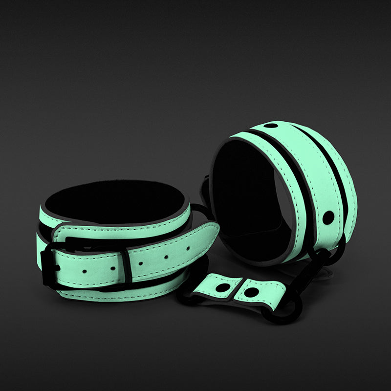 GLO Bondage Ankle Cuff Glow In Dark Restraint NS Novelties