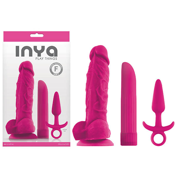 NS Novelties Inya Play Things Kit Set Of 3 Pink NS Novelties