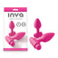 NS Novelties INYA Vibes O Spades Pink Vibrating Butt Plugs Set Of 2 NS Novelties