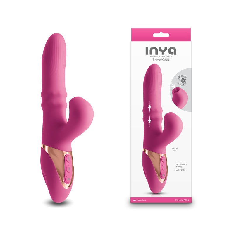 NS Novelties INYA Enamour USB Rechargeable Vibrator With Air Pulse 31.5cm