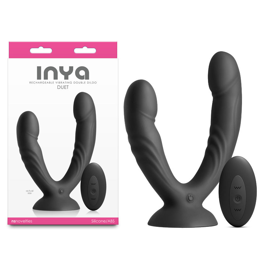 NS Novelties INYA Duet USB Rechargeable Vibrating Double Dildo With Wireless Remote NS Novelties