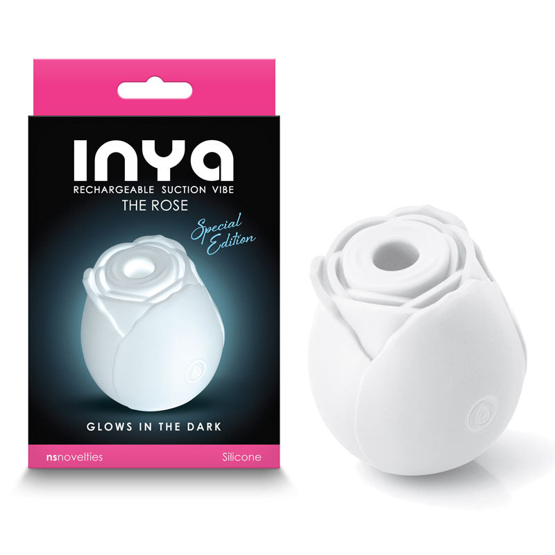 INYA The Rose Glow Glow In The Dark Clitoral Air Pulsation Stimulator NS Novelties