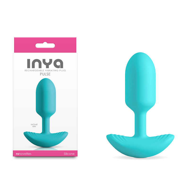 NS Novelties INYA Pulse USB Rechargeable Vibrating Butt Plug 11cm Teal NS Novelties Main image