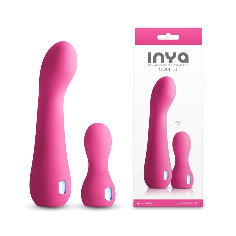 NS Novelties INYA Couplet USB Rechargeable Vibrators Set of 2 Sizes