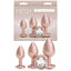 NS Novelties Rear Assets Trainer Kit Metallic Butt Plugs Set Of 3 Sizes NS Novelties