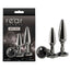 NS Novelties Rear Assets Tapered Trainer Kit Metal Butt Plugs Set Of 2 Sizes NS Novelties