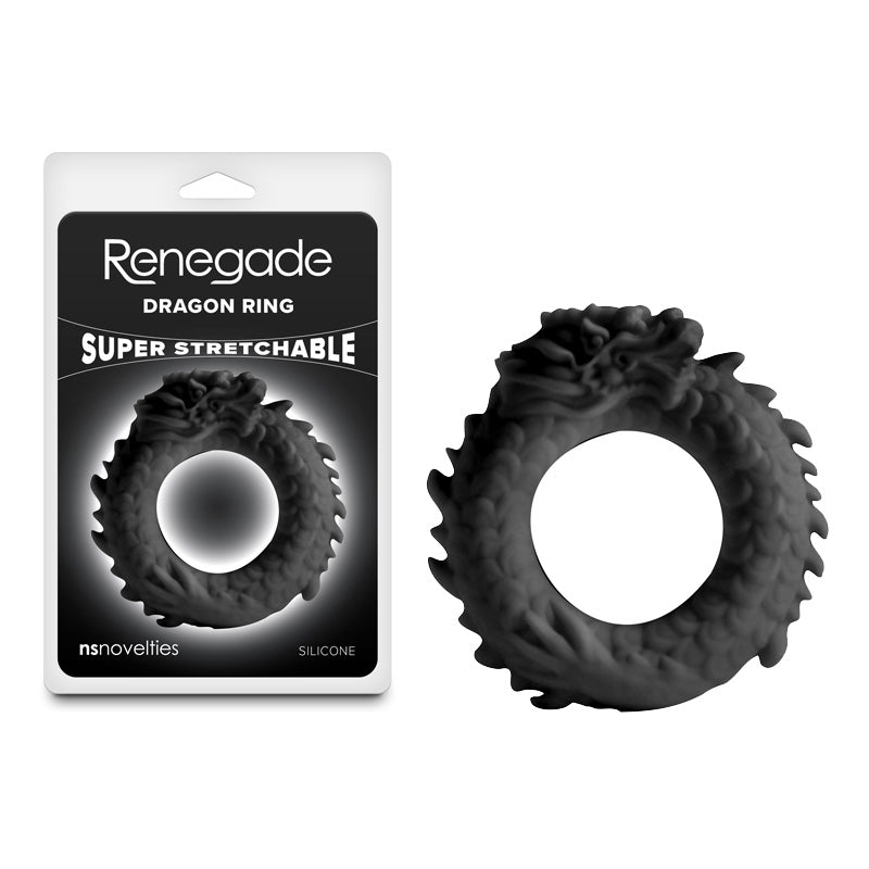NS Novelties Renegade Dragon Cock Ring Black NS Novelties