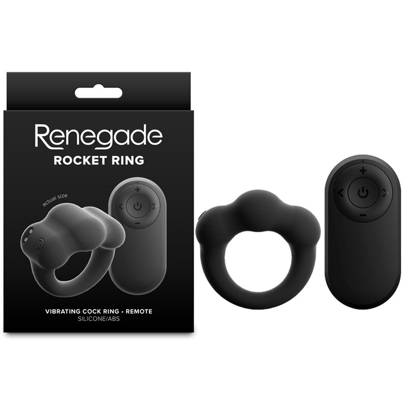 NS Novelties Renegade Rocket Ring USB Rechargeable Vibrating Cock Ring With Wireless Remote NS Novelties