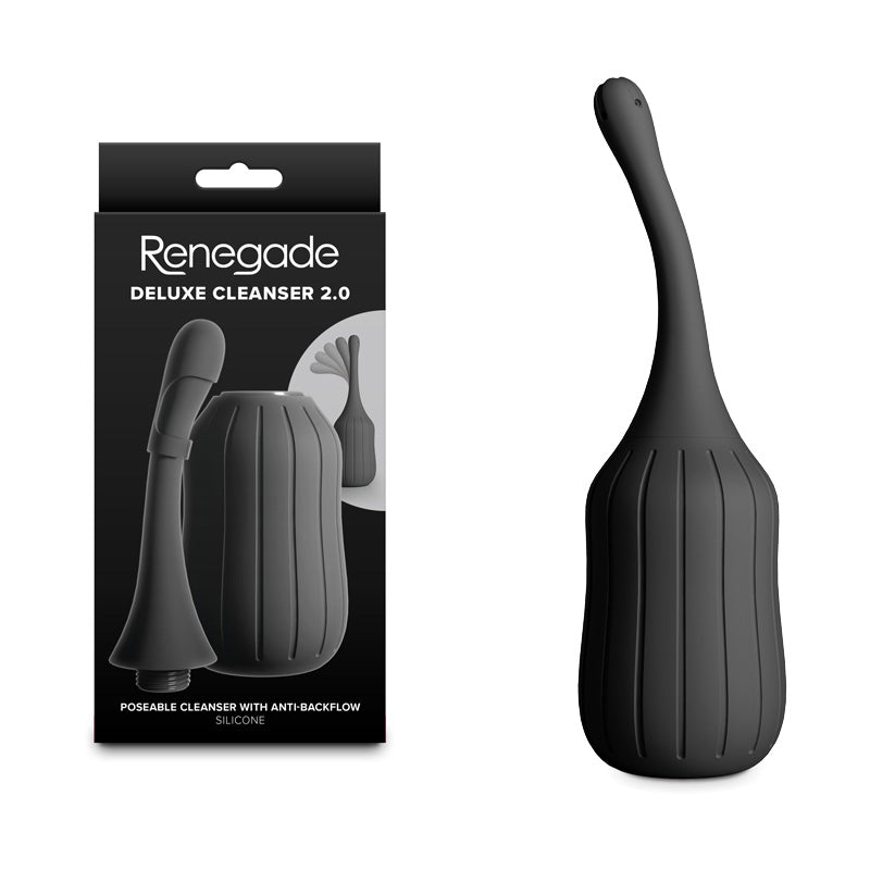 NS Novelties Renegade Deluxe Cleanser 2.0 Unisex Douche Black NS Novelties