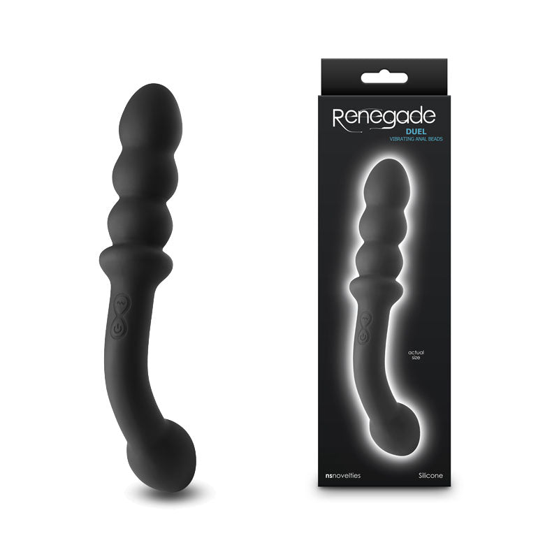 NS Novelties Renegade Duel USB Rechargeable Vibrating Double Ended Anal Wand