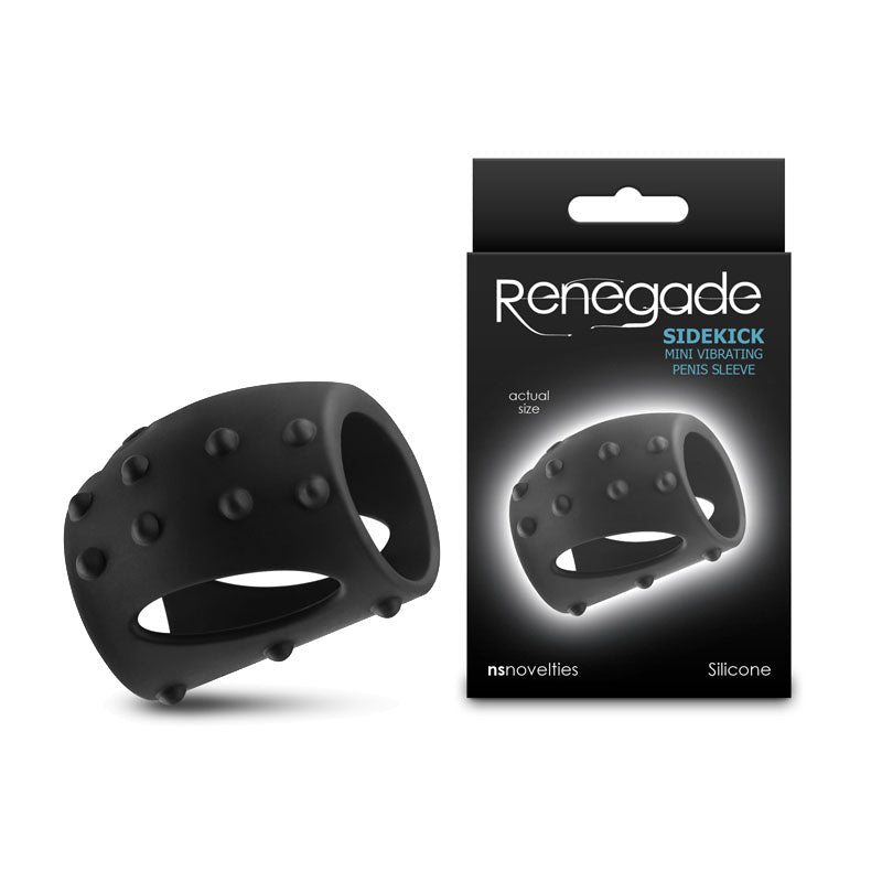 NS Novelties Renegade Sidekick USB Rechargeable Vibrating Penis Cage Black NS Novelties Main image
