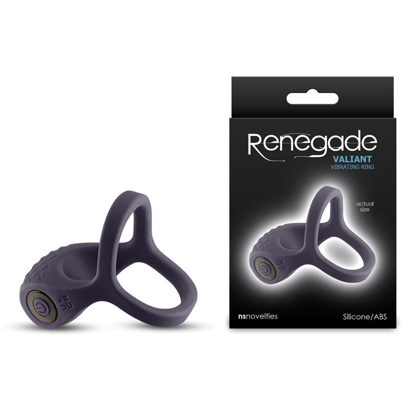 NS Novelties Renegade Valiant USB Rechargeable Cock Ring Grey