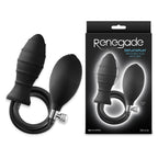 NS Novelties Renegade InflataPlay Inflatable Butt Plug 10.5cm Black NS Novelties