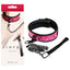 NS Novelties Sinful Collar & Leash Black / Pink NS Novelties