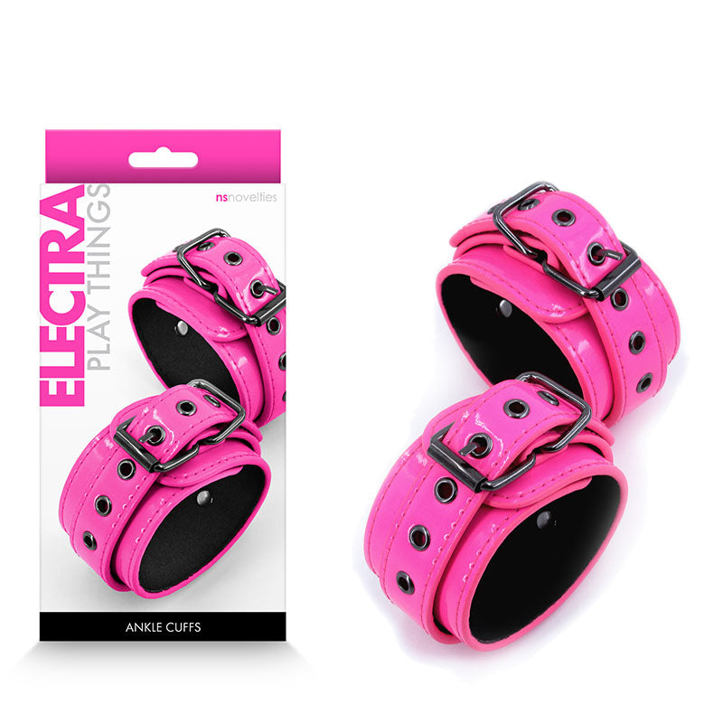 Electra Ankle Cuffs Restraints Pink NS Novelties