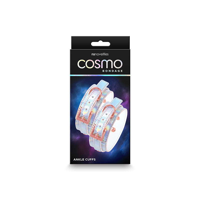Cosmo Bondage Ankle Cuffs Restraints Metallic Rainbow NS Novelties