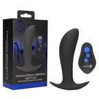Shots Toys OUCH! E Stim & USB Rechargeable Vibrating Butt Plug With Wireless Remote 12.3cm Black Shots Toys