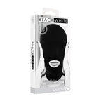 Shots Toys OUCH! Black & White Submission Mask Black Hood Mask Shots Toys
