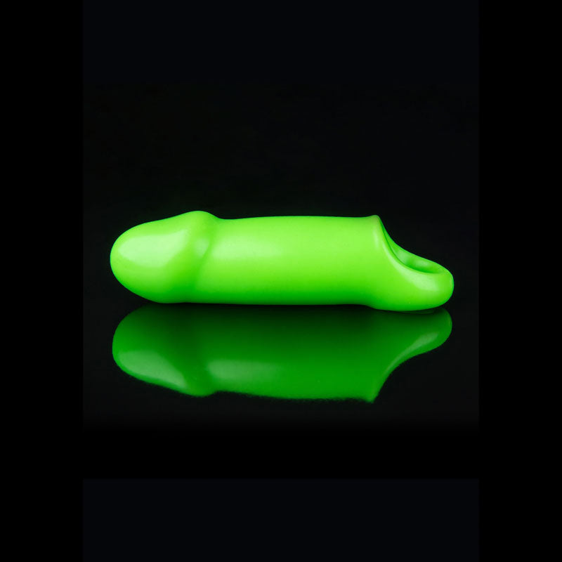 Shots Toys OUCH! Glow In The Dark Smooth Thick Stretchy Penis Extension Sleeve 15.5cm Shots Toys