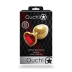 Shots Toys OUCH! Heart Gem Butt Plug With Heart Gem Base Large 9.3cm Shots Toys