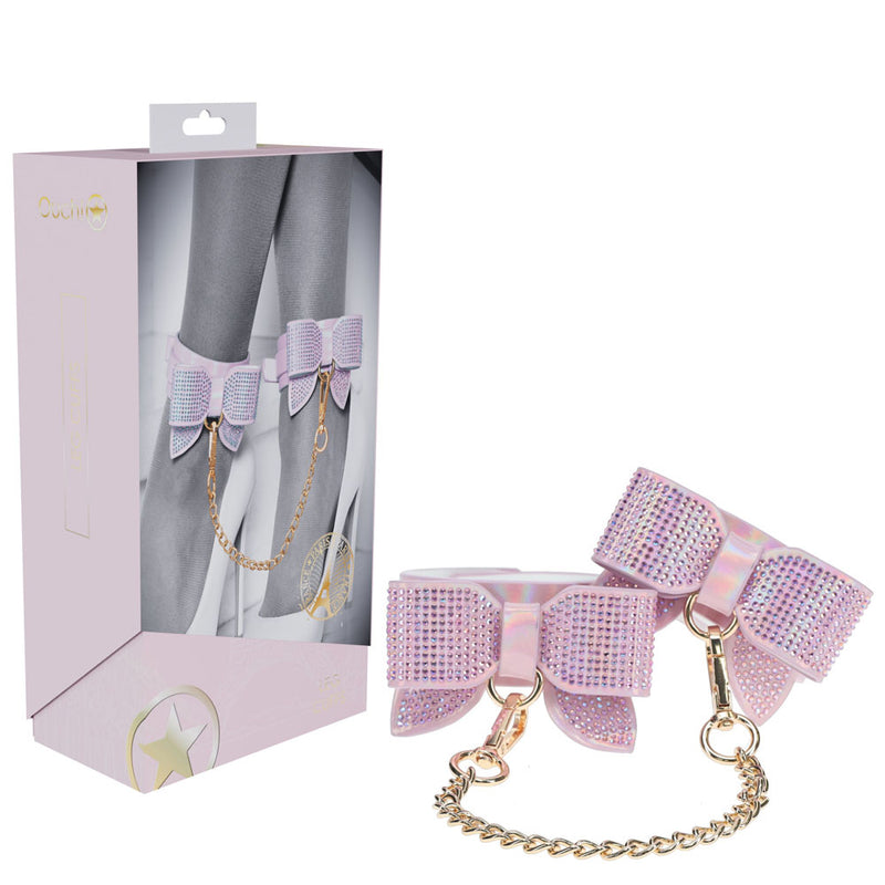 OUCH! Paris Collection Leg Cuffs Restraints Pink