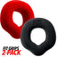 Hunkyjunk Fit Grips Ergo Cock Ring Black / Red Hunkyjunk