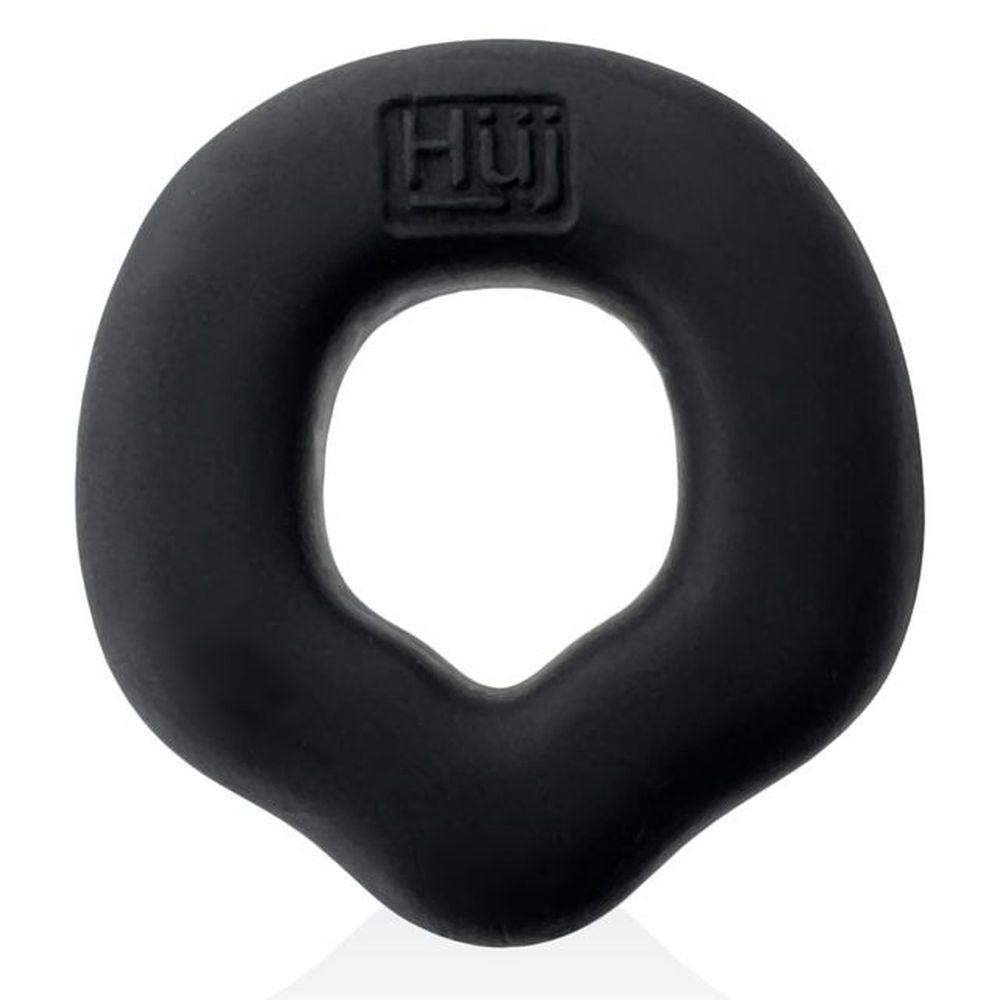 Hunkyjunk Fit Grips Ergo Cock Ring Black / Red Secondary image