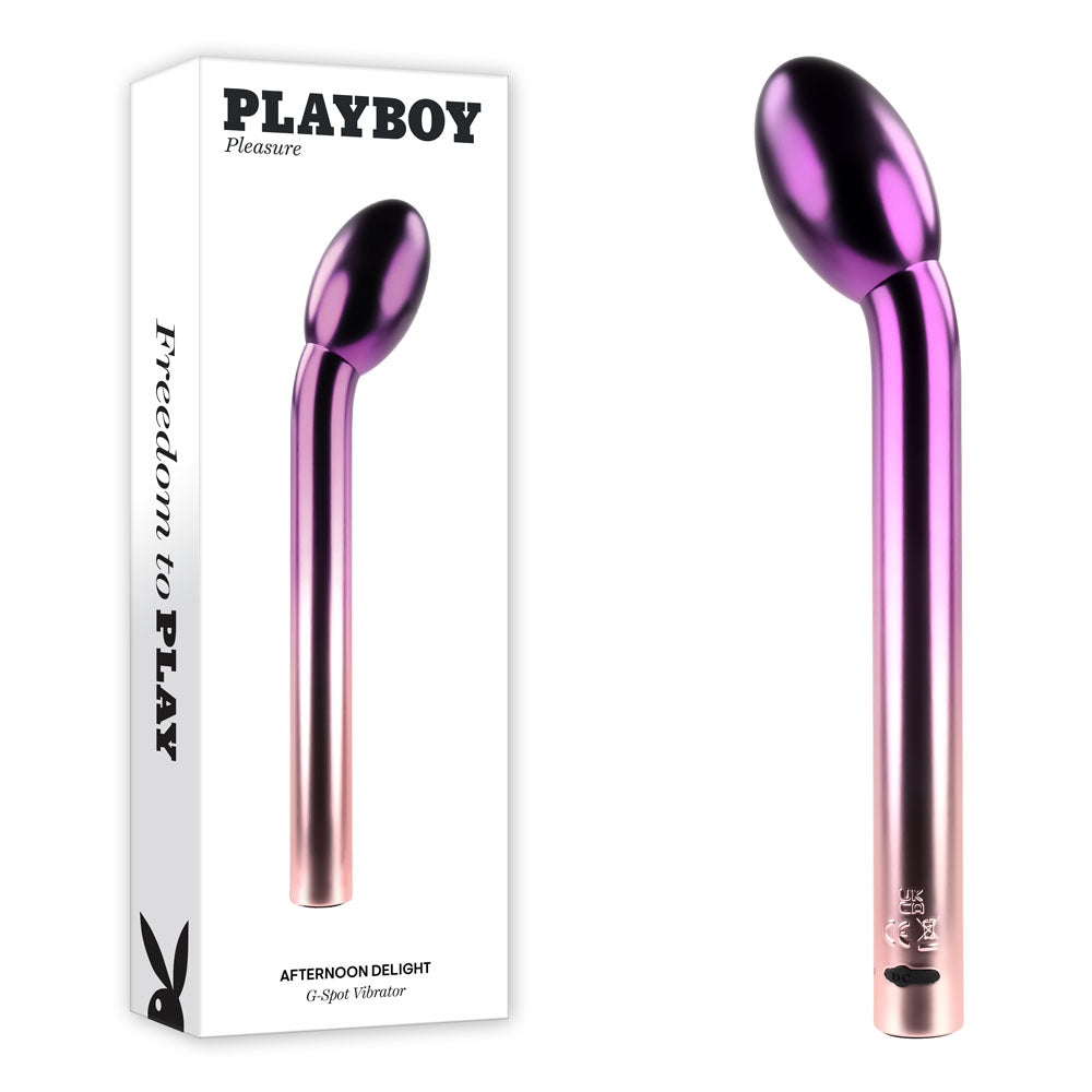 Playboy Pleasure AFTERNOON DELIGHT USB Rechargeable G Spot Vibrator 21cm Playboy Pleasure