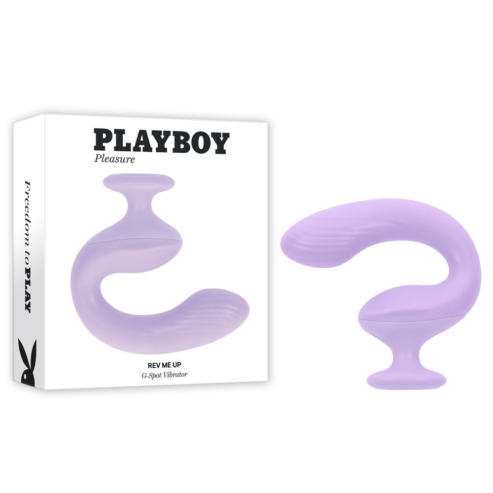 Playboy Pleasure REV ME UP USB Rechargeable Dual Motor Curved Vibrator Playboy Pleasure