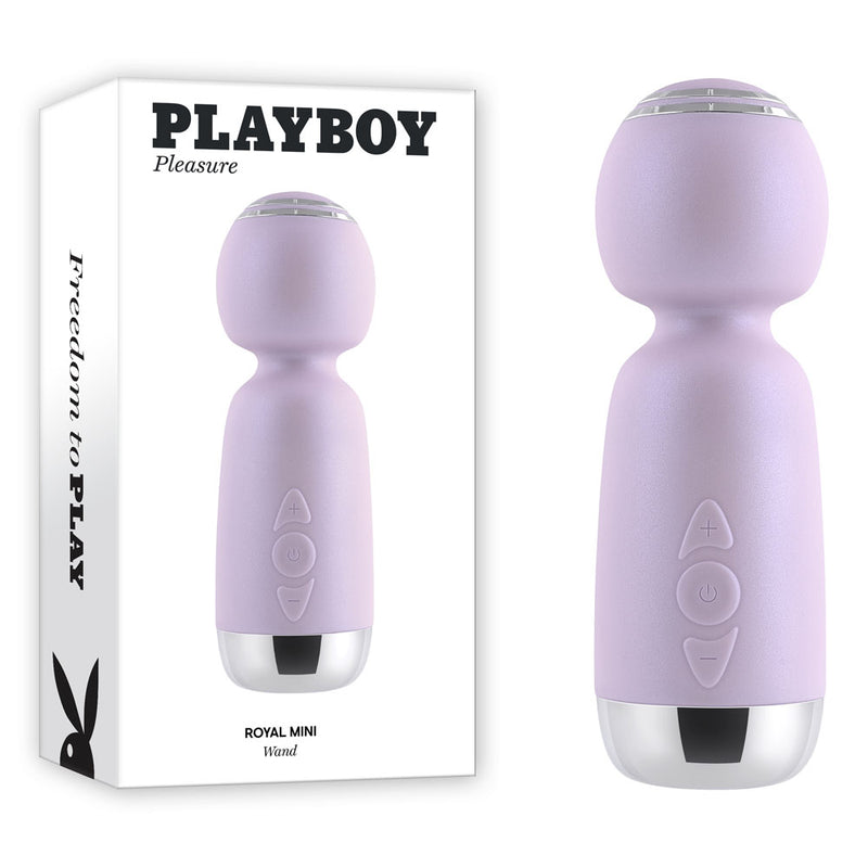 Playboy Pleasure ROYAL MINI USB Rechargeable Mini Wand Vibrator 12.5cm