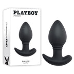 Playboy Pleasure PLUG & PLAY USB Rechargeable Vibrating Butt Plug With Wireless Remote Black 10.3cm Playboy Pleasure