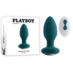 Playboy Pleasure SPINNING TAIL TEASER USB Rechargeable Vibrating & Rotating Butt Plug With Wireless Remote Playboy Pleasure